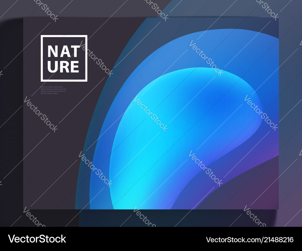 Modern covers template design fluid colors trendy Vector Image