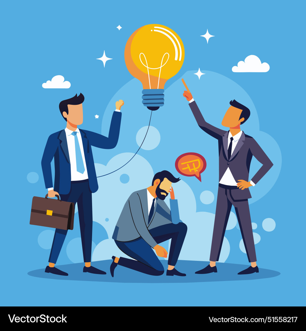 Problem solving skill to think of solution Problem solving skill to think of solution vector image