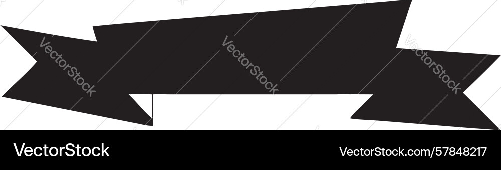 Simple ribbon banner element versatile design Vector Image