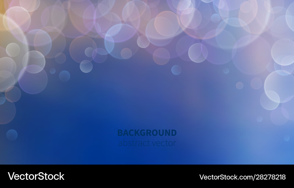 Abstract Bokeh Luminous Background Vector Image