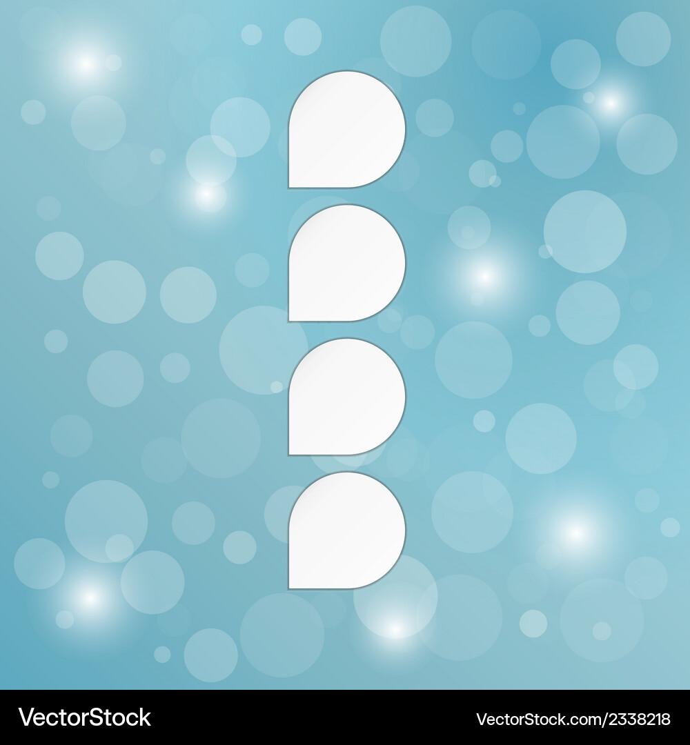 Background with blank paper blocks Vector Image
