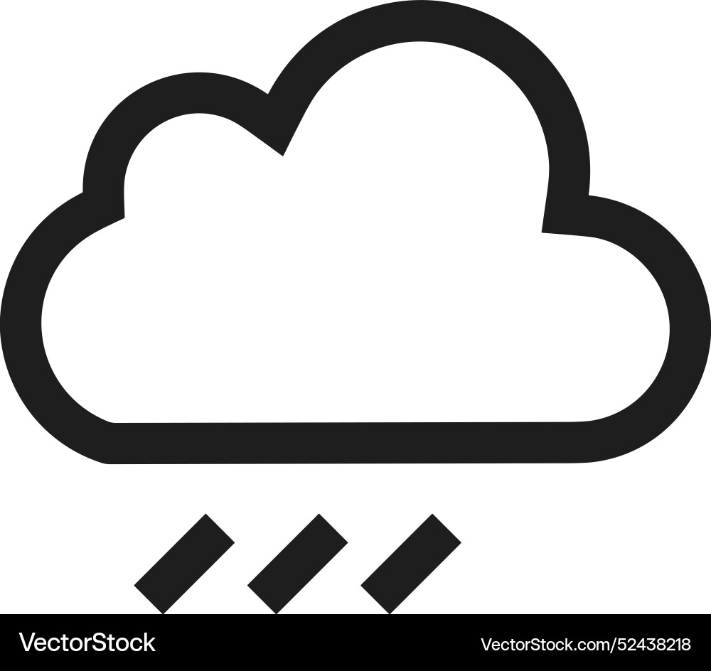Cloud storage icon symbol image of the database Vector Image