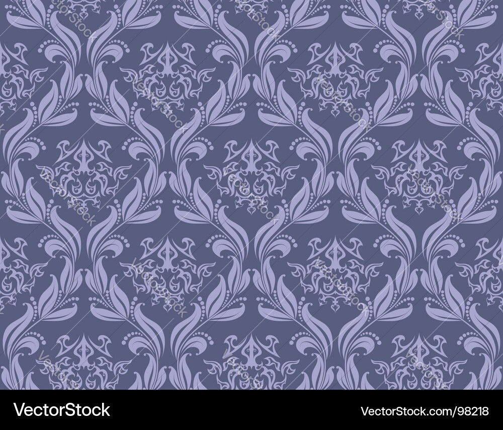 Damask pattern vector image