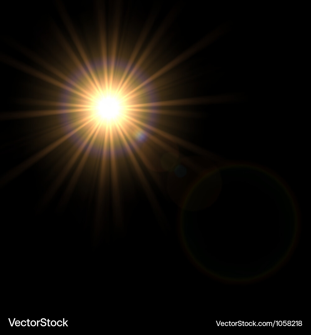 Dynamic Light Flare Effect vector image