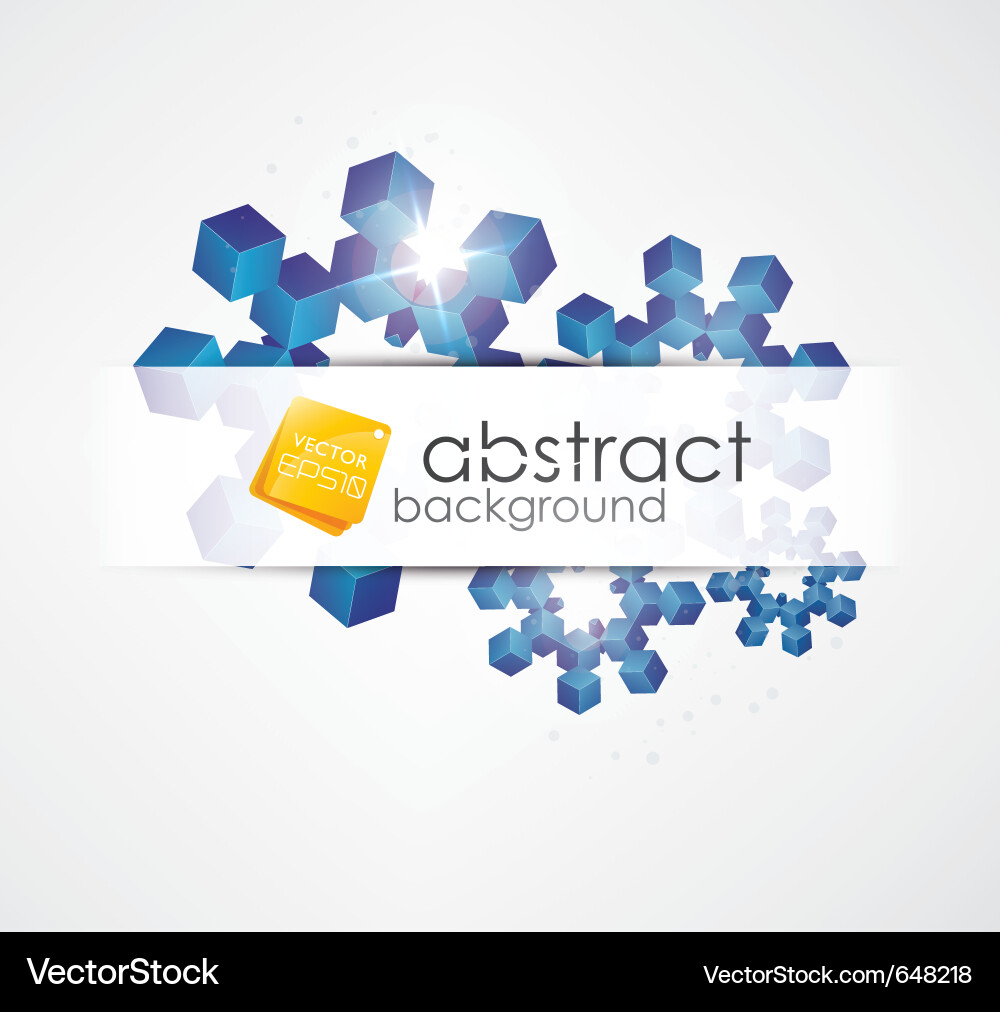 Sparkling Snowflake Background vector image