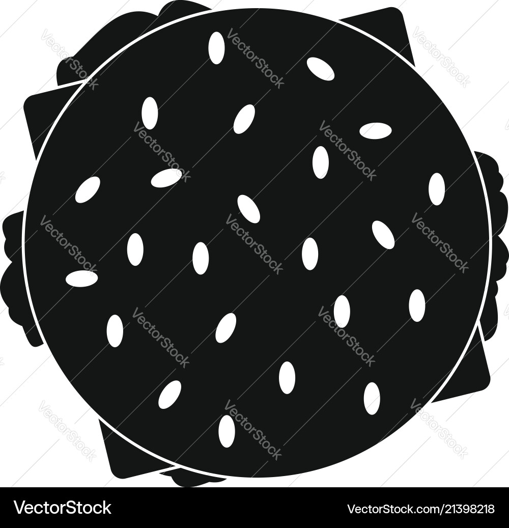 Top view hamburger icon simple style Top view hamburger icon simple style Vector Image