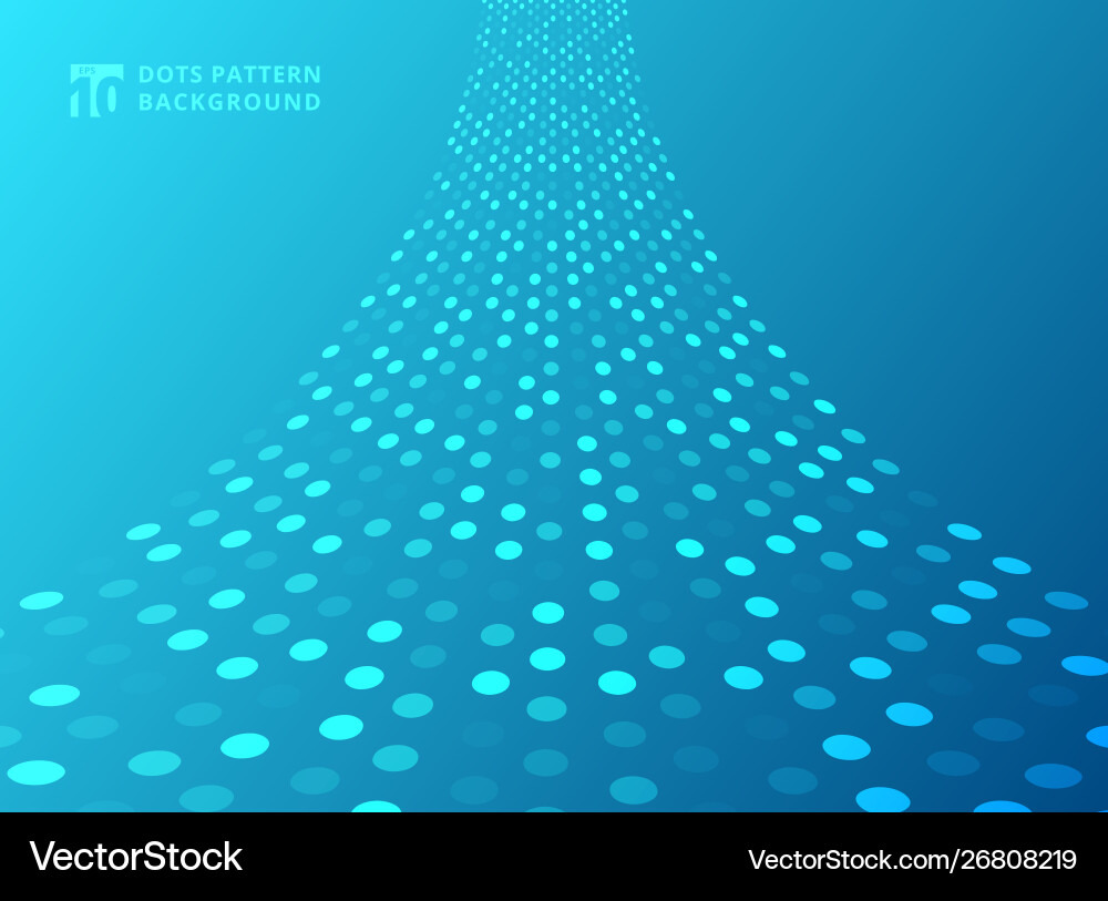 Abstract technology style dots neon pattern curve Abstract technology style dots neon pattern curve vector image