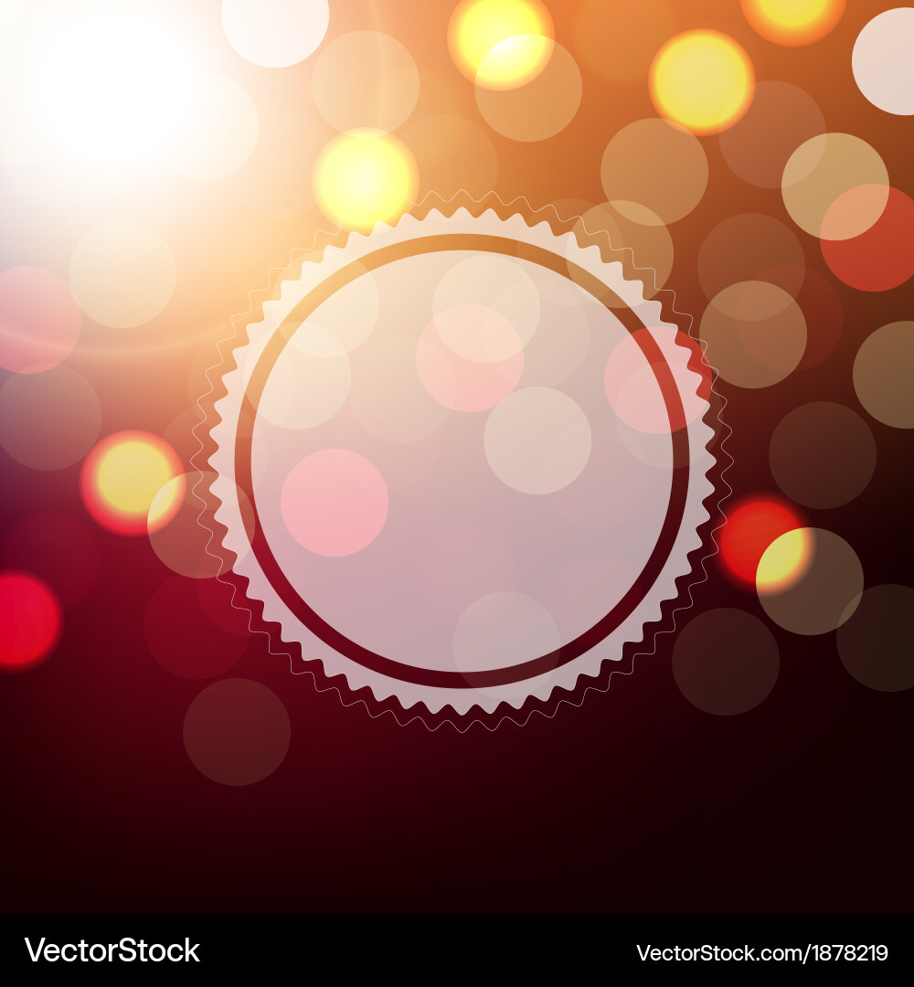 Background with bokeh and sphere vector image