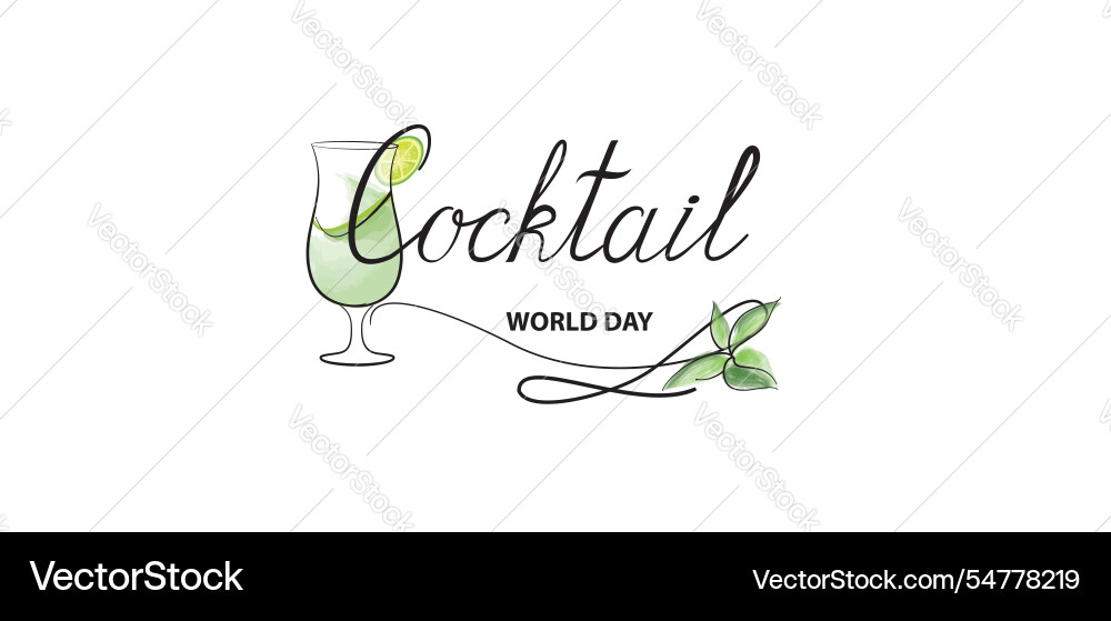 Cocktail Party Urlaub Dekoration Glas trinken Cocktail Party Urlaub Dekoration Glas trinken vektorbild