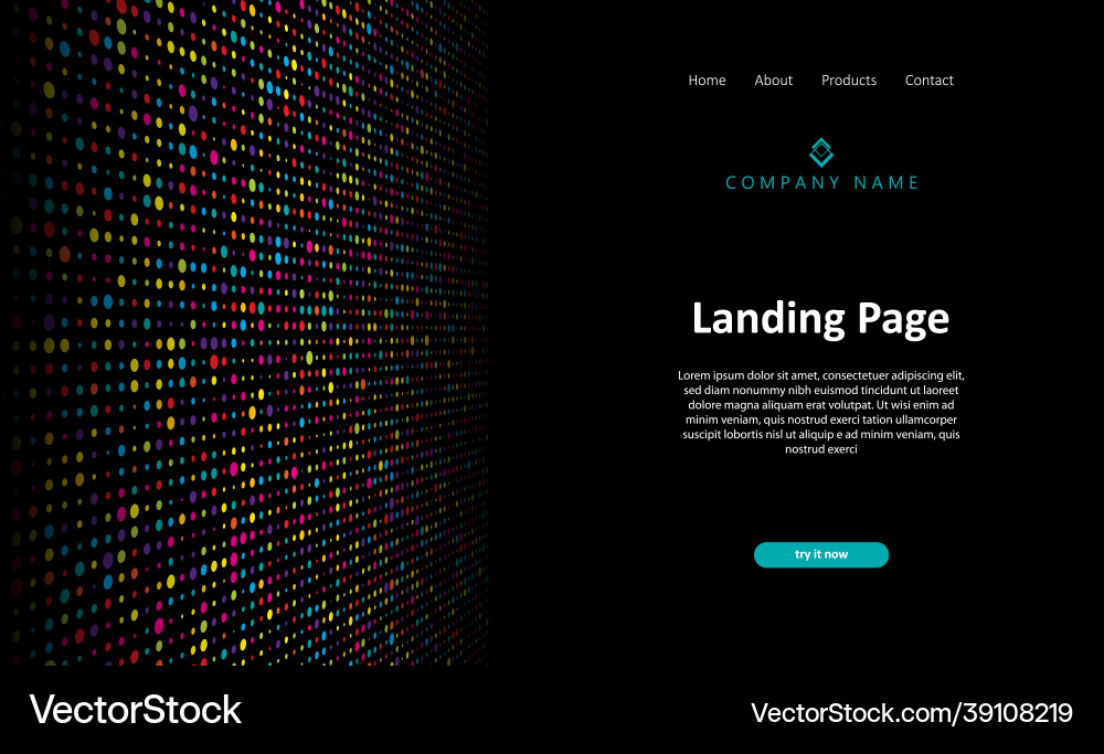 Cyber Particle Digital Background vector image