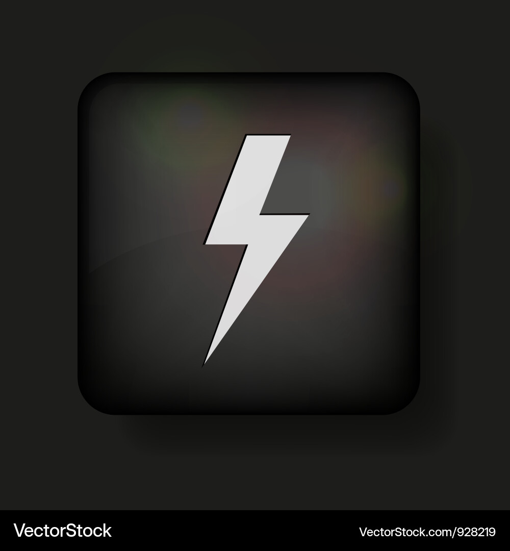 Lightning bolt icon vector image