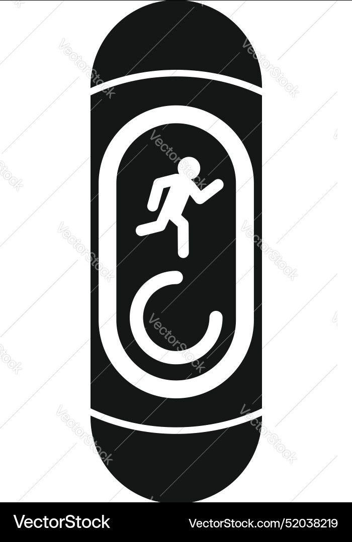 Pedestrian crossing signal showing running man Vector Image