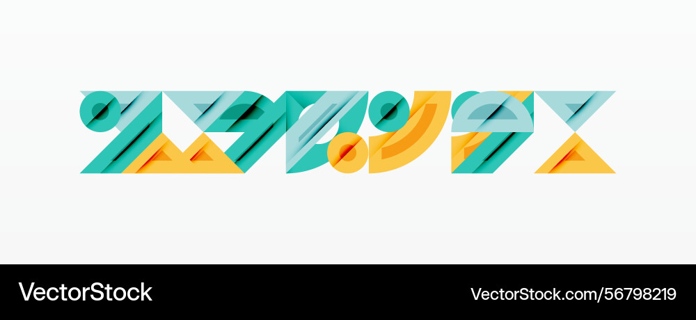 Stylish text graphic letters overlap using teal Stylish text graphic letters overlap using teal Vector Image