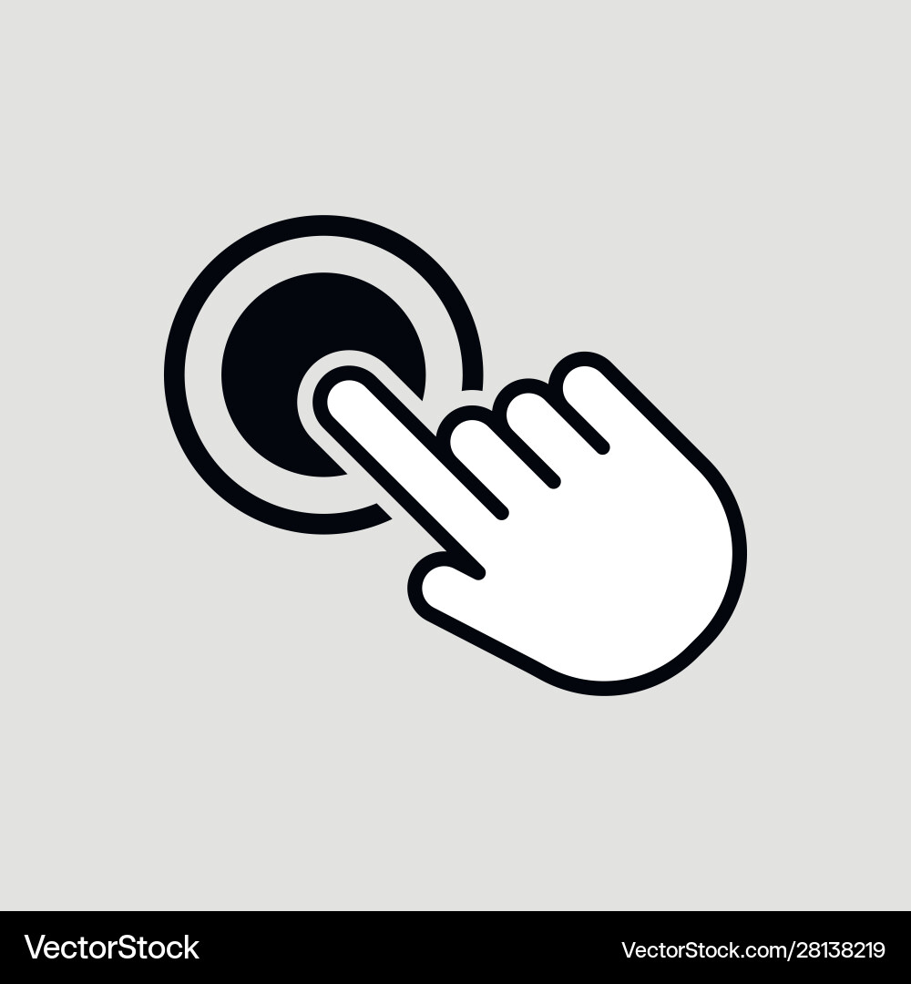 Touch icon isolated for graphic and web design Touch icon isolated for graphic and web design vector image