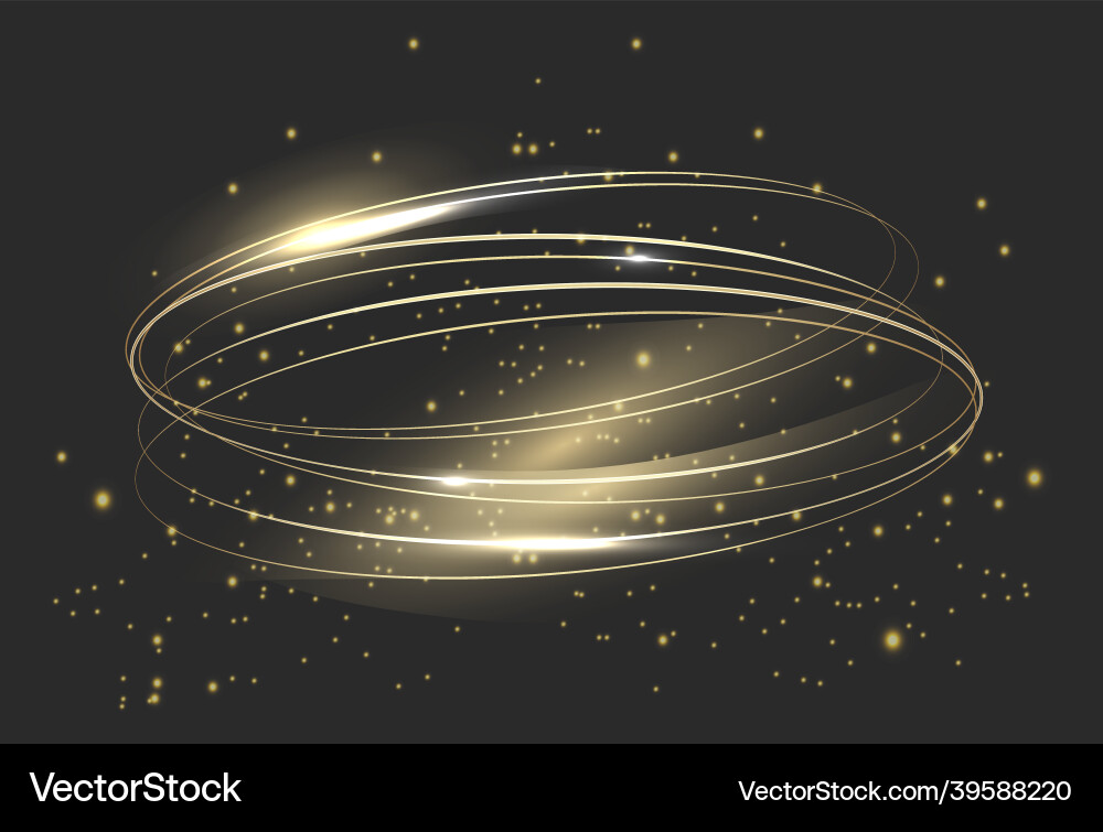 Light realistic solar cosmic curve in universe Light realistic solar cosmic curve in universe vector image