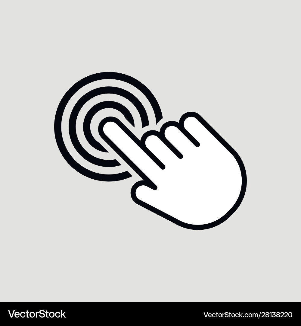 Touch icon isolated for graphic and web design Touch icon isolated for graphic and web design Vector Image