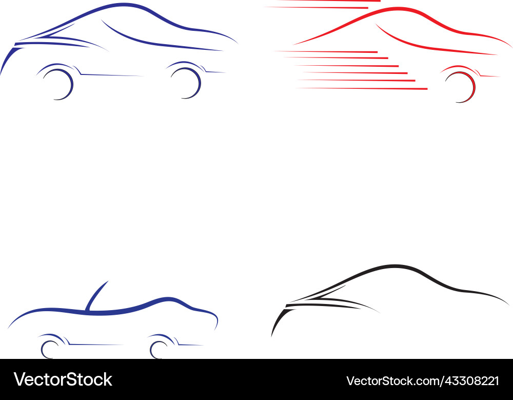 Automotive Logo Concepts Royalty Free Vector Image