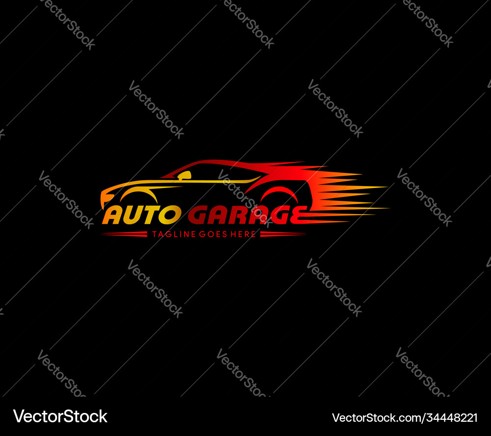 Car garage logo design for automotive detailing – Royalty-Free Vector |  VectorStock, image size:1000x888
