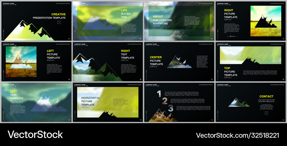 Presentations design templates background Vector Image