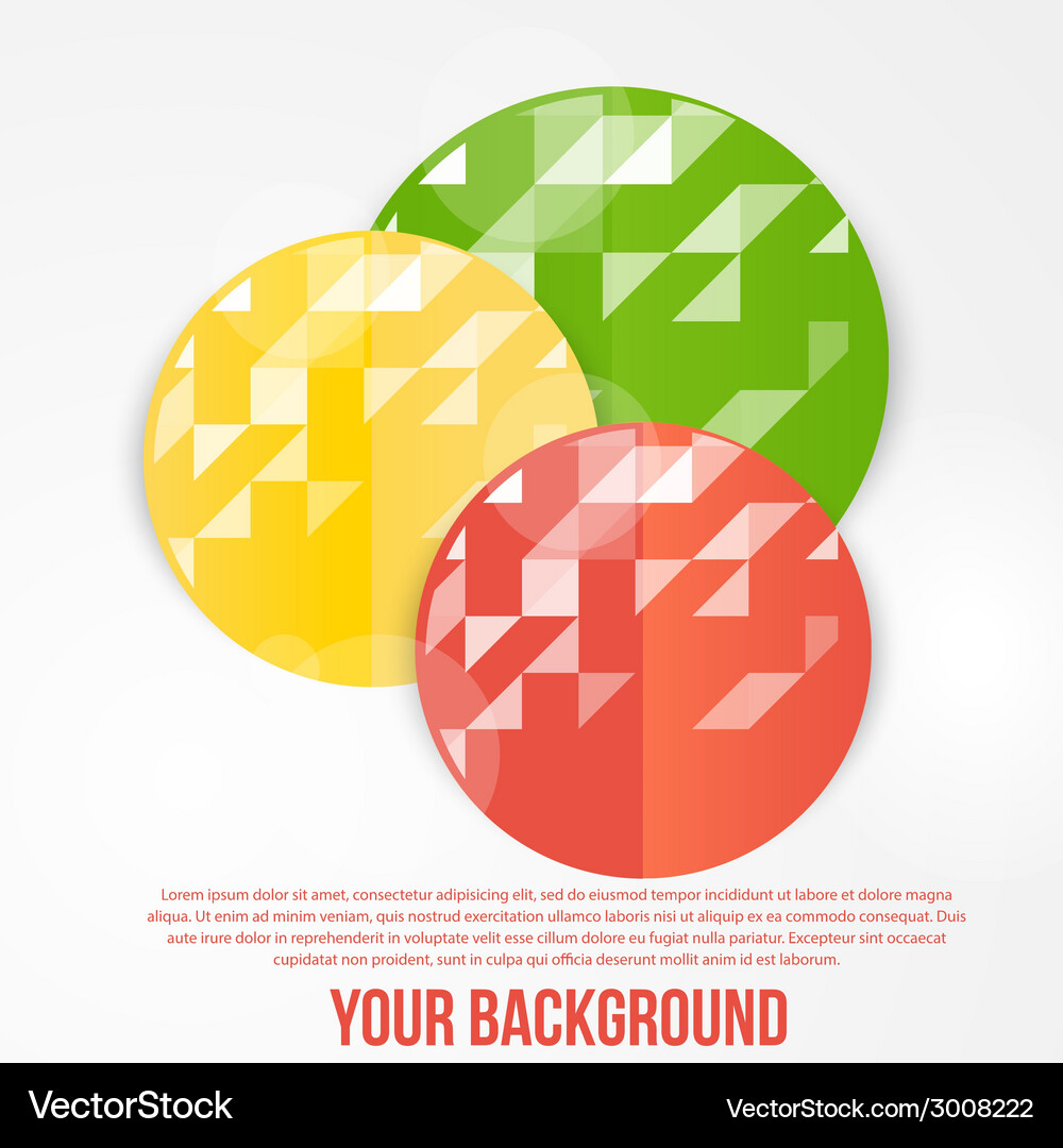 Abstract circles template object web Vector Image