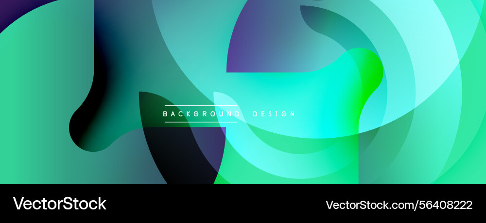 Abstract fluid shapes overlap creating vibrant Abstract fluid shapes overlap creating vibrant Vector Image