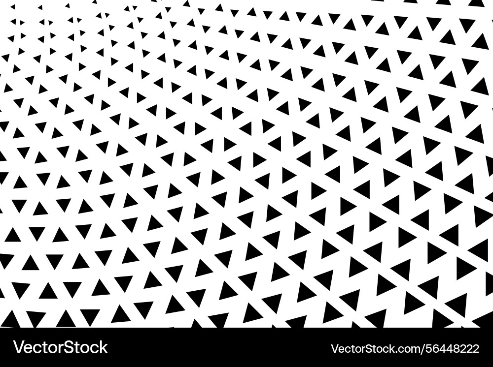 Abstract warped triangle pattern background vector image