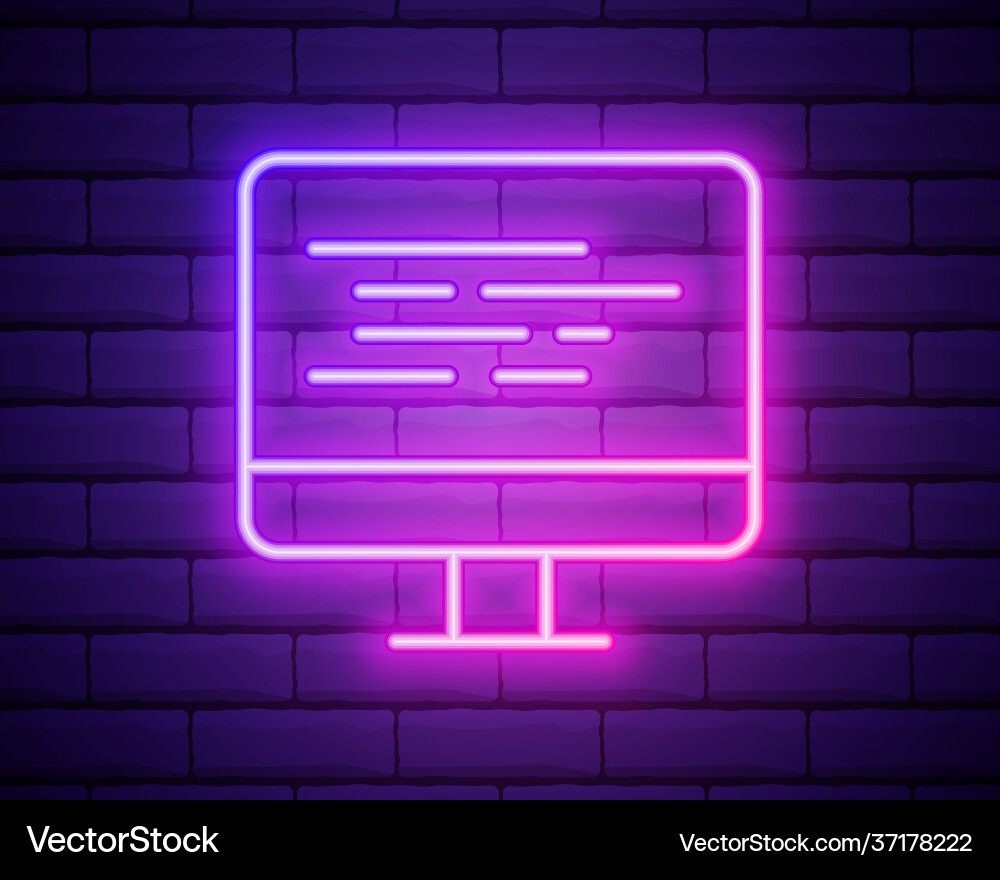 Codierung neon iconprogramming elemente browser Codierung neon iconprogramming elemente browser vektorbild