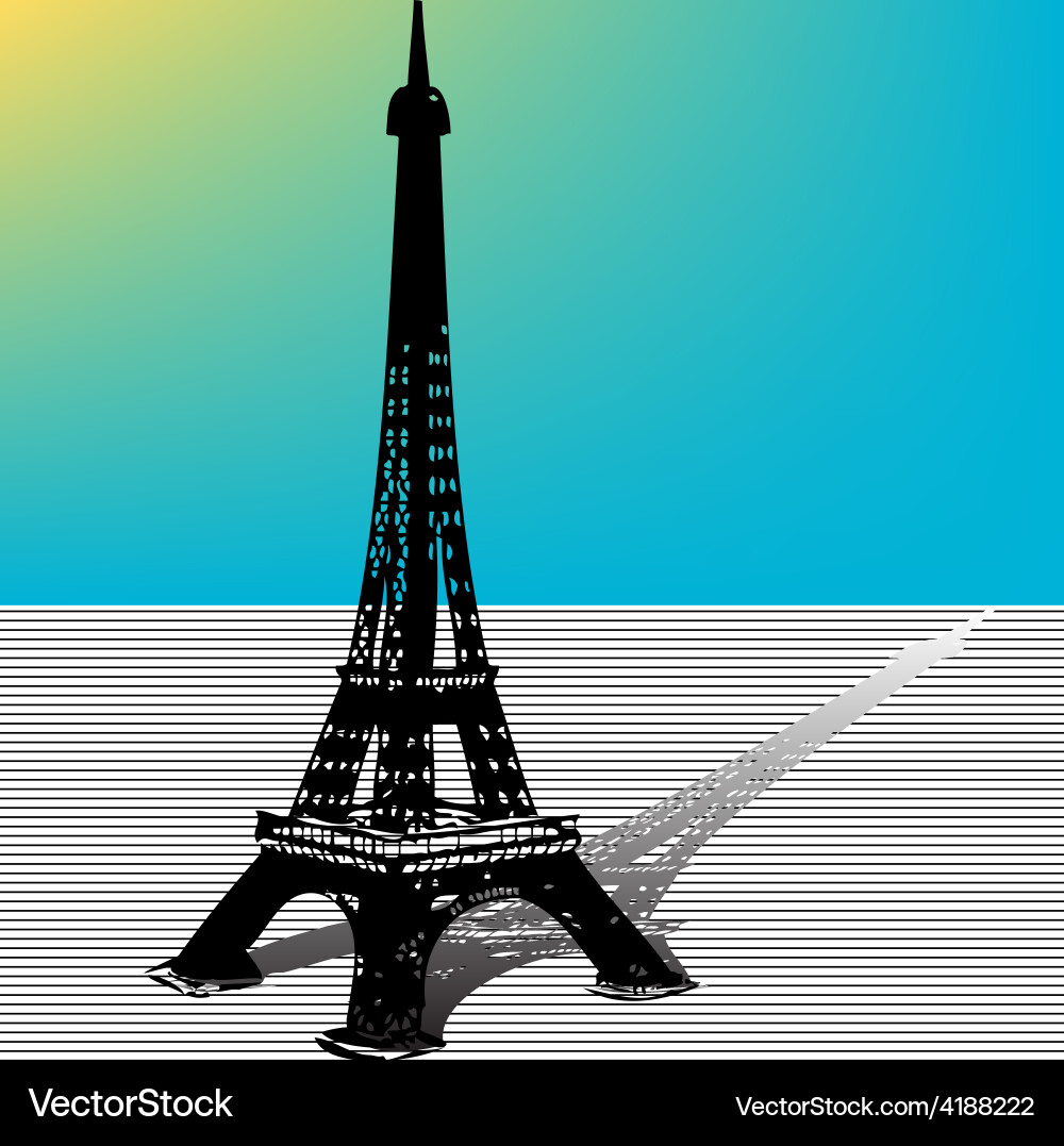 Eiffel tower vector image