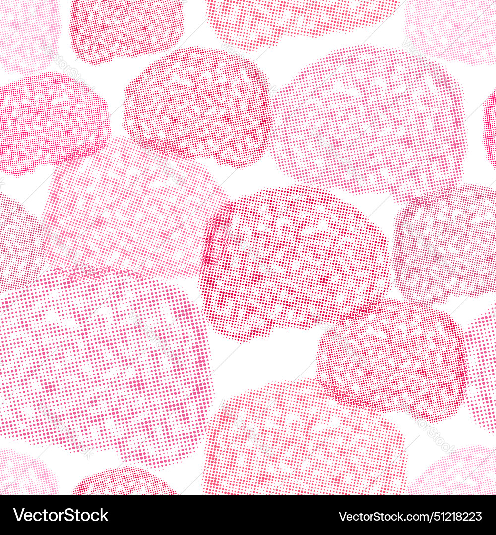 Brain halftone pattern seamless brains Brain halftone pattern seamless brains vector image