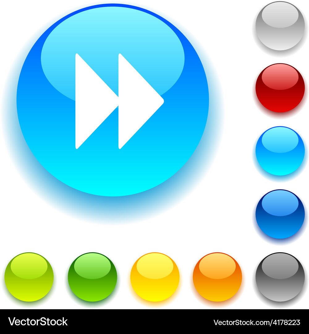 Forward button Vector Image