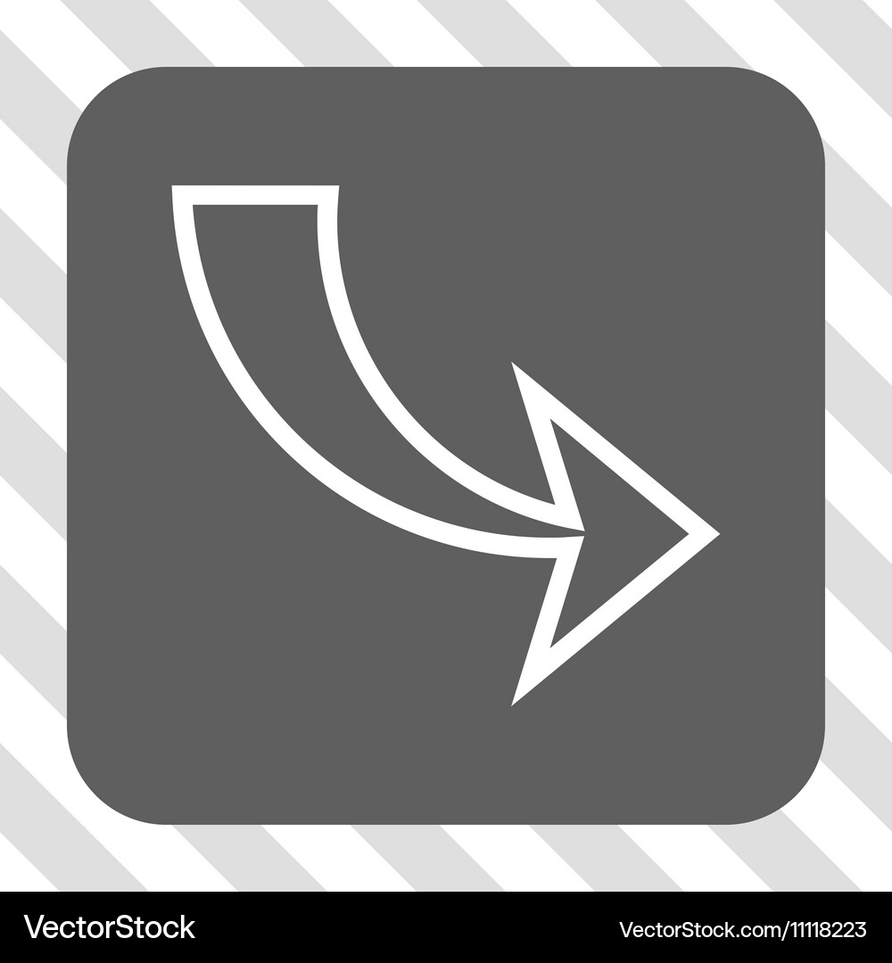 Redo rounded square button Vector Image