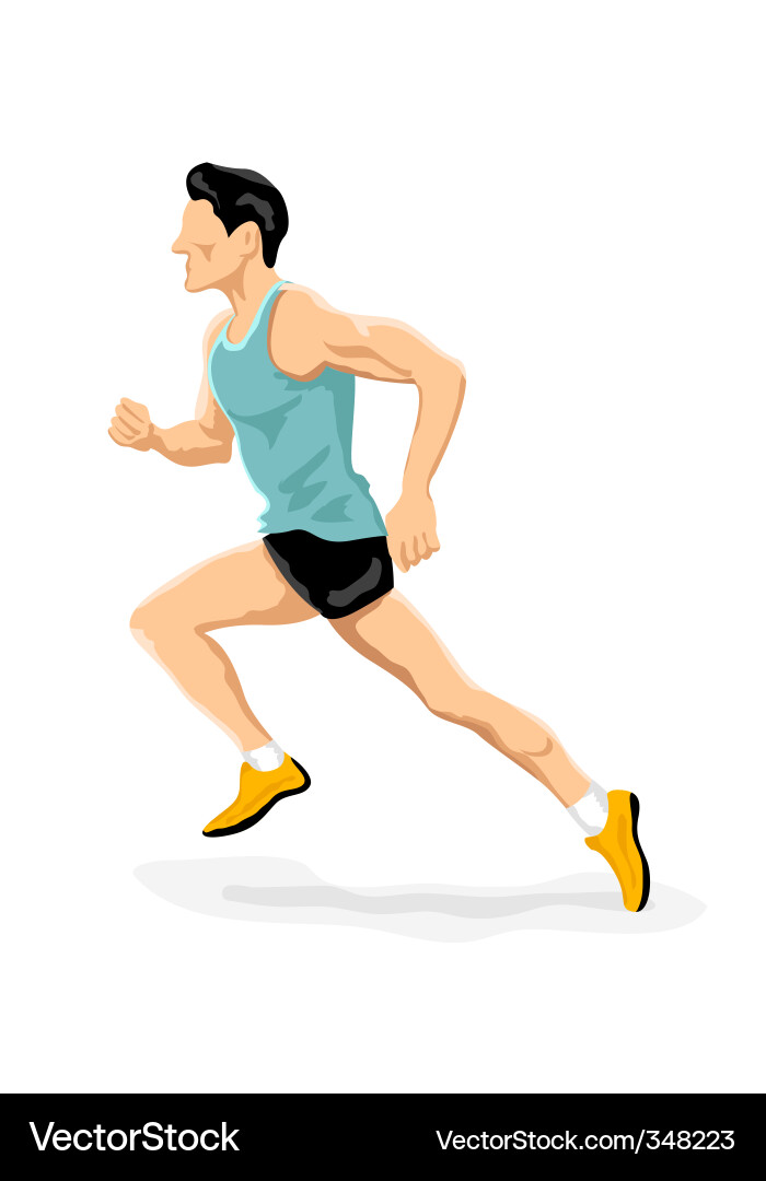 Runner Silhouette Vector Image
