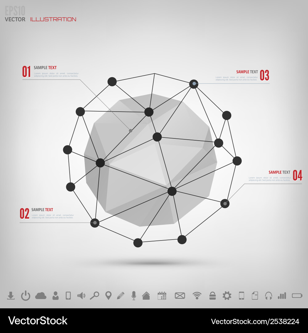 Abstract polygonal geometric background with web Abstract polygonal geometric background with web vector image