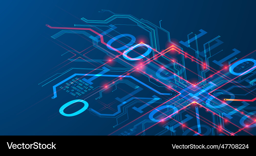 Cpu concept circuit board technology background Cpu concept circuit board technology background vector image