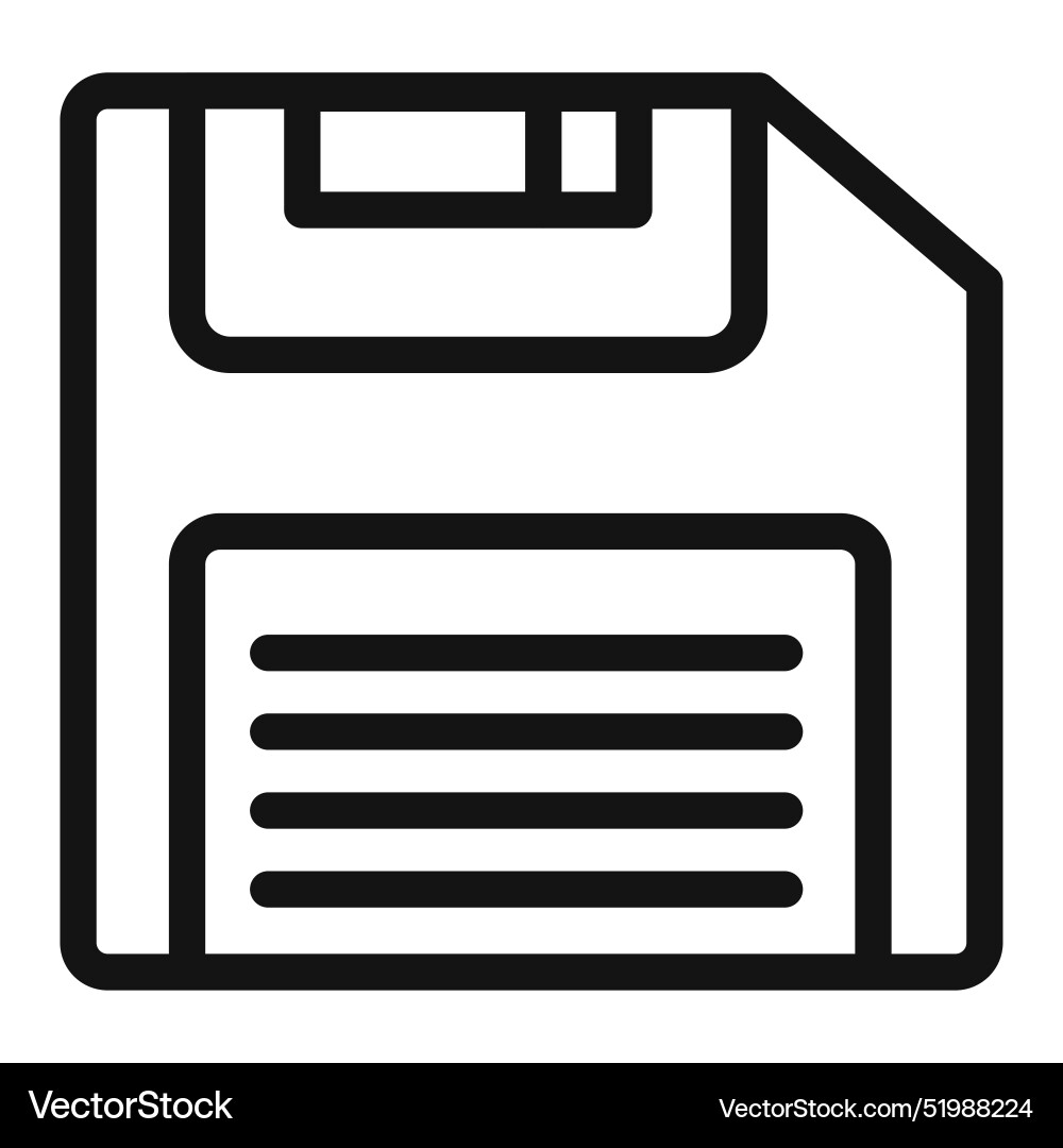 Data storage floppy disk icon ideal for backup Data storage floppy disk icon ideal for backup vector image