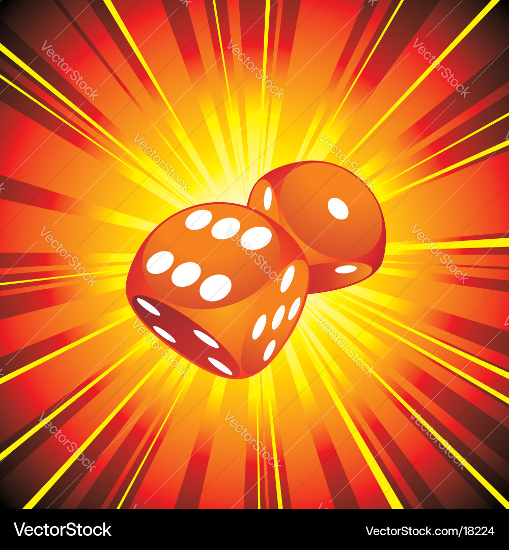 Dice Gamble Vector Image