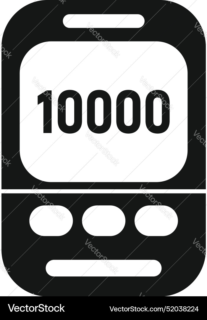 Electronic counter showing ten thousand number Electronic counter showing ten thousand number vector image