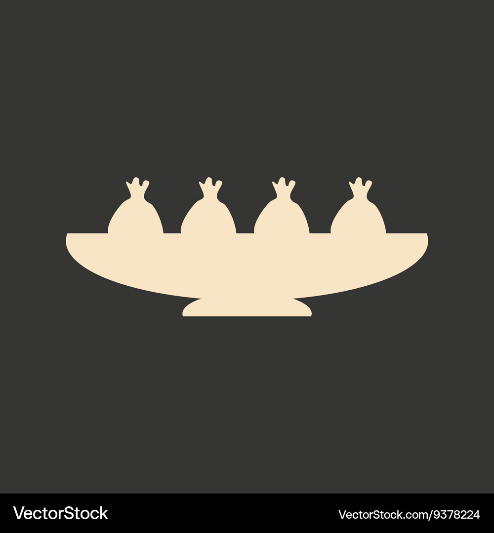 Flat with shadow icon and mobile application Vector Image
