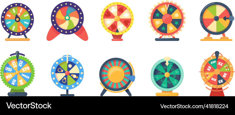 Roulette wheel fortune gaming jewelry vector image