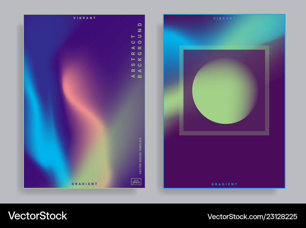 Abstract Gradient Shapes - Colorful Backgrounds vector image