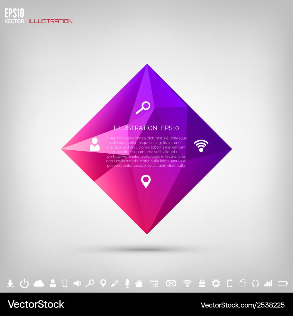 Abstract polygonal geometric background with web Abstract polygonal geometric background with web vector image