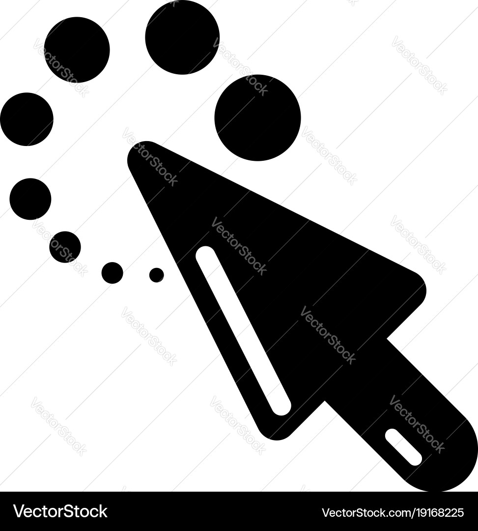 Cursor loading icon simple black style vector image