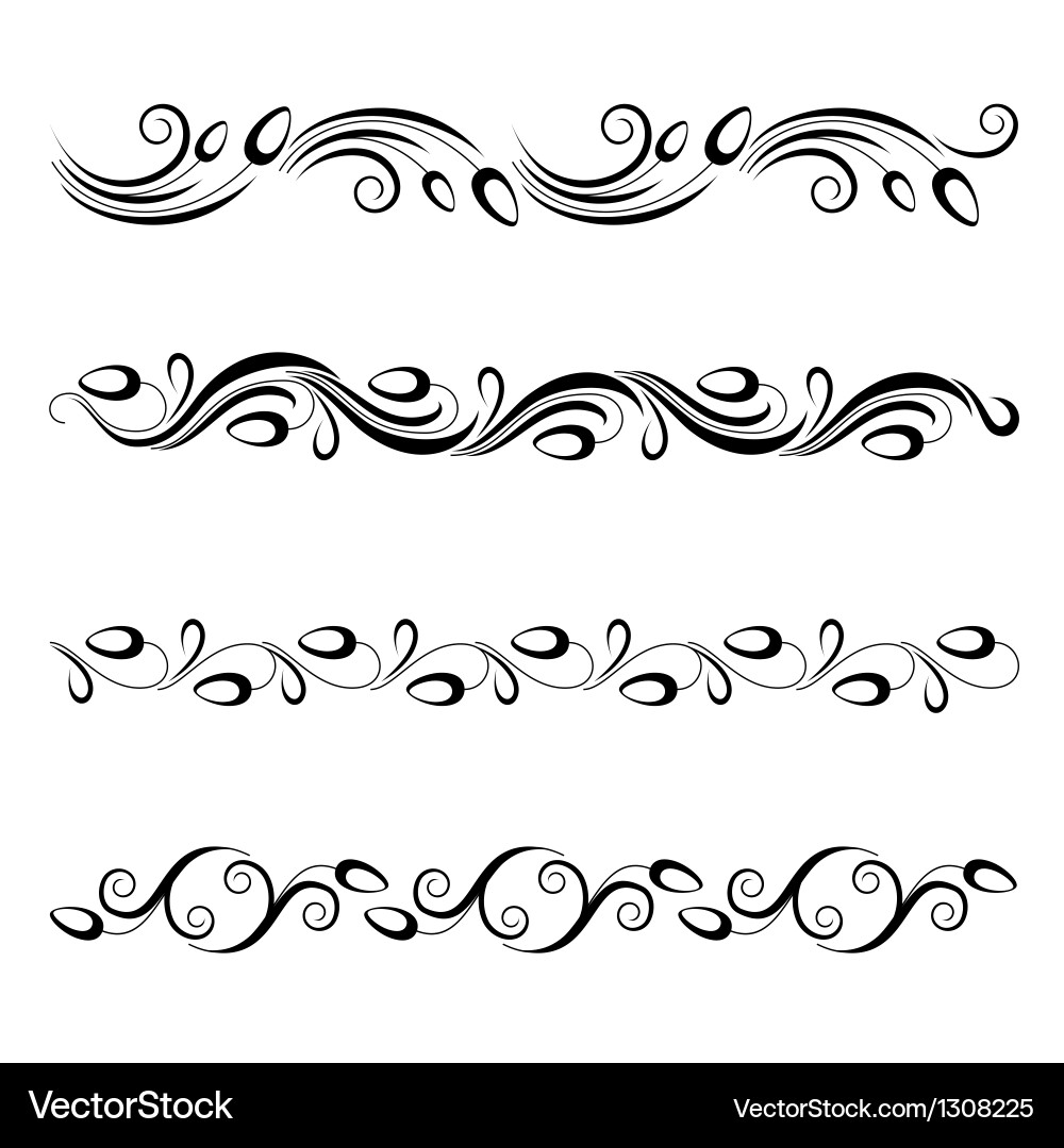 Elegant Swirl Tulip Pattern Vector Image