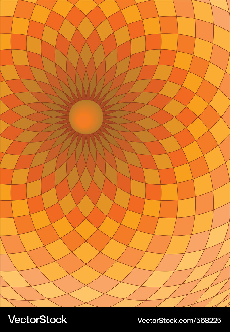 Geometric Spiral Checks Vector Image