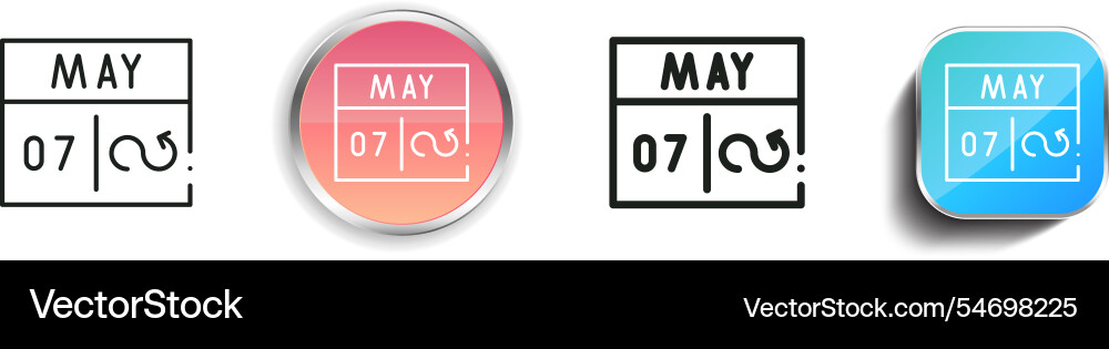 Groundhog icon thin linear regular and button Groundhog icon thin linear regular and button vector image