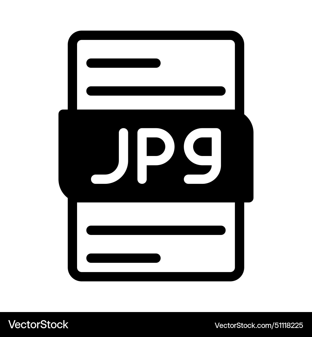 Jpg file type icon files document graphic design Jpg file type icon files document graphic design vector image