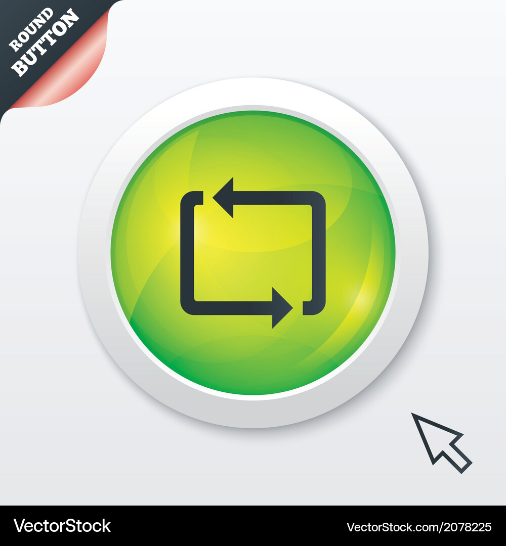 Loop Refresh Icon Vector Image