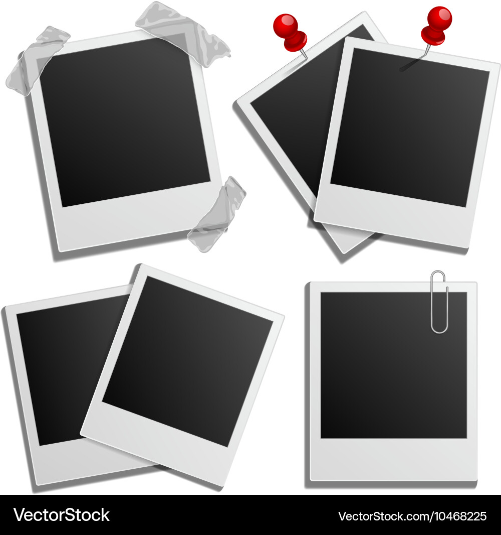 Retro Photo Frames - Instant Print vector image