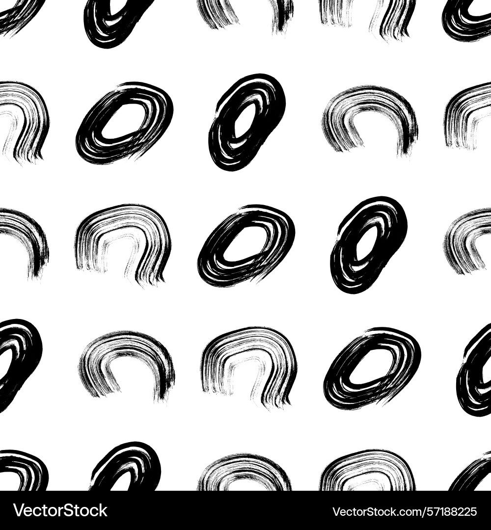 Seamless pattern with sketch circles shape Seamless pattern with sketch circles shape Vector Image