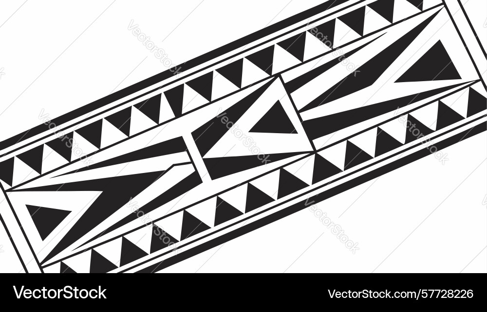 Bold abstract geometric pattern border dynamic vector image
